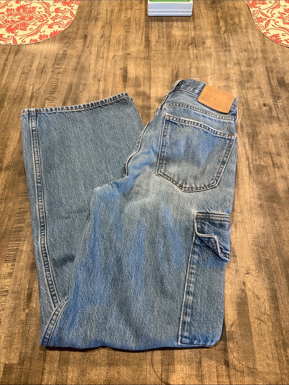 The Farrah Hi-Rise wide leg cargo